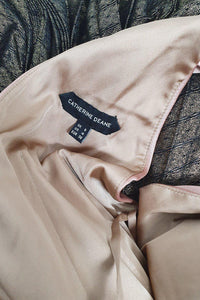 CATHERINE DEANE Colourblock Sleeveless Pleated Midi Dress (UK 08)-Catherine Deane-The Freperie