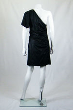 Load image into Gallery viewer, CATHERINE MALANDRINO One Shoulder Mini Dress (UK 10)-Catherine Malandrino-The Freperie
