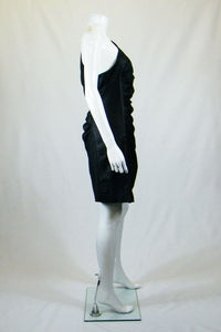 CATHERINE MALANDRINO One Shoulder Mini Dress (UK 10)-Catherine Malandrino-The Freperie