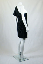 Load image into Gallery viewer, CATHERINE MALANDRINO One Shoulder Mini Dress (UK 10)-Catherine Malandrino-The Freperie
