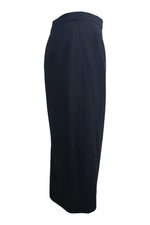 Load image into Gallery viewer, CELINE Vintage Black 100% Wool Mid Length Pencil Skirt (FR 40)-The Freperie
