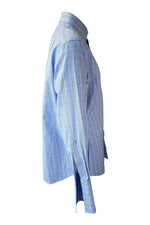 Load image into Gallery viewer, CHARLES TYRWHITT Blue Yellow Tartan Cotton Shirt (42 / 89)-Charles Tyrwhitt-The Freperie
