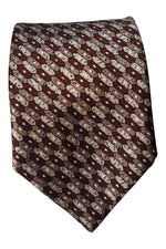 Load image into Gallery viewer, CHELSEA LINOSAIR Brown Geometric Design Tie (59&quot;)-Chelsea Linosair-The Freperie
