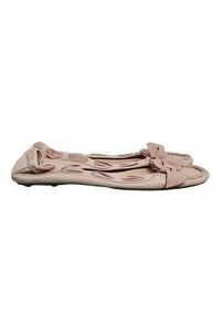 CHLOE Pale Pink Leather Ballet Flats (EU 40 | UK 07 | US 10)-The Freperie