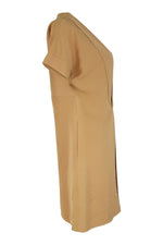 Load image into Gallery viewer, CHLOE Deep V Front Silk Shift Dress (10)-Chloé-The Freperie
