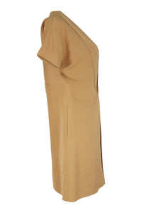 CHLOE Deep V Front Silk Shift Dress (10)-Chloé-The Freperie
