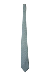 CHRISTIAN DIOR Men's Silk Green Self Stripe Tie (58 L)-Christian Dior-The Freperie