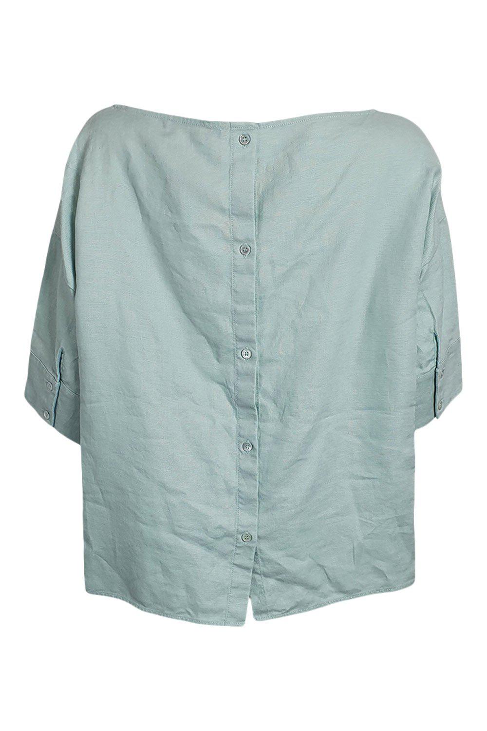 COMPTOIR DES COTONNIERS Lordat Blue Haze Linen Shirt ( 3 | FR 42 - 44 | XL )-The Freperie