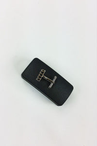 CUFF DADDY Silver and Grey Hash Cufflinks-Cuff Daddy-The Freperie