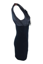 Load image into Gallery viewer, DANIELE CARLOTTA Black Silk Semi Sheer Micro Mini Dress (IT 40)-Daniele Carlotta-The Freperie
