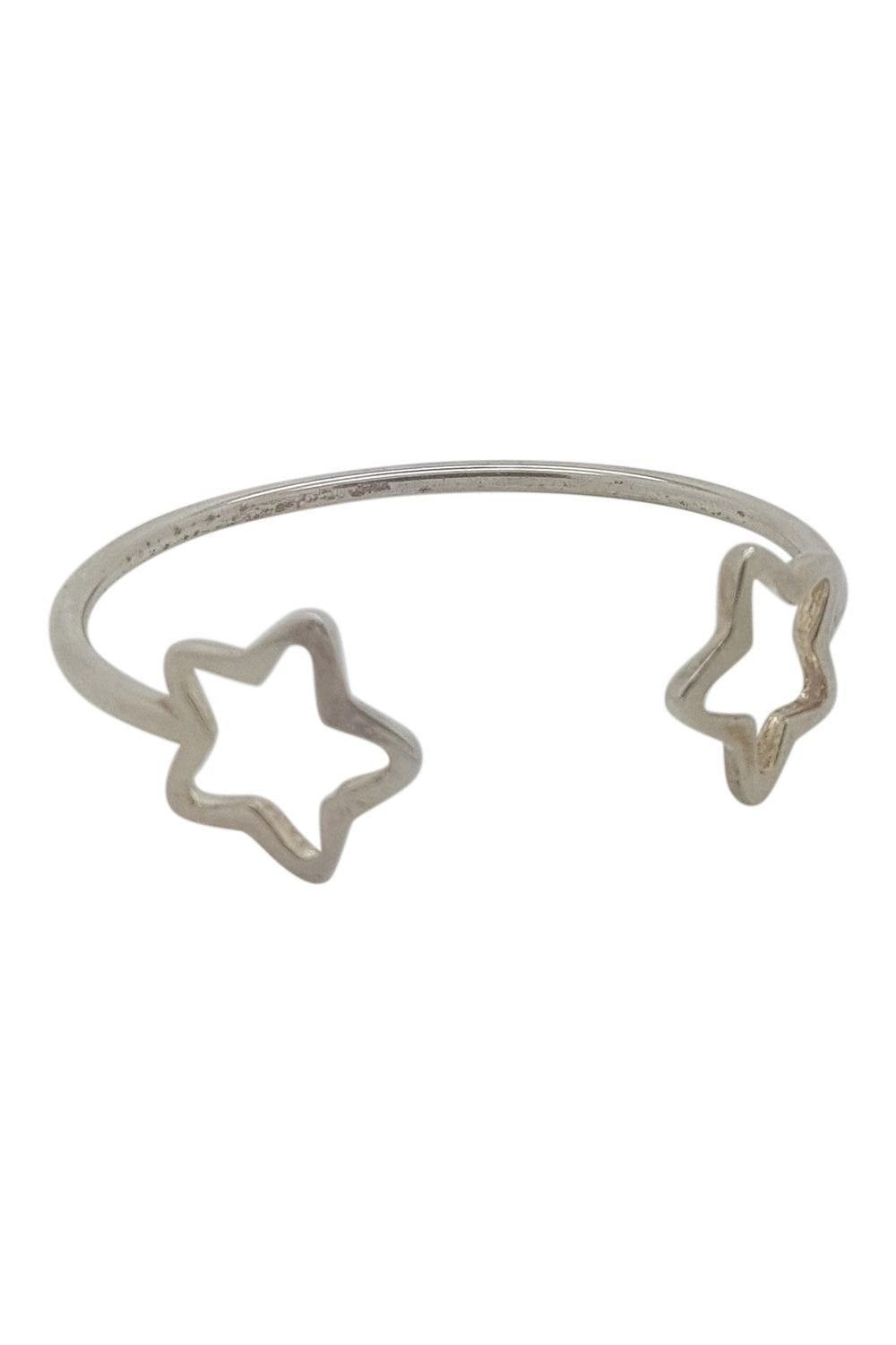 DECORUS Sterling Silver Star Bangle-Decorus-The Freperie