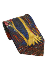 Load image into Gallery viewer, DESERT DESIGN Vintage Silk Jimmy Pike Print Orange Tie-Desert Designs-The Freperie
