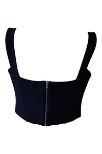 DION LEE Utility Navy Blue Bustier (UK 12)-Dion Lee-The Freperie