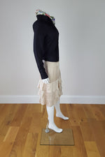 Load image into Gallery viewer, DKNY Gold Layered Ruffled Skirt (UK 12)-DKNY-The Freperie
