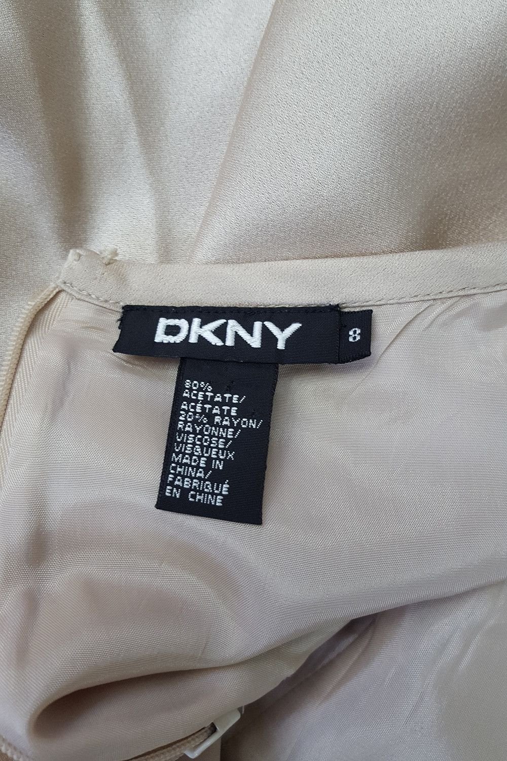 DKNY Gold Layered Ruffled Skirt (UK 12)-DKNY-The Freperie