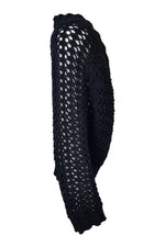 Load image into Gallery viewer, DOLCE &amp; GABBANA Black Chunky Knit Bolero Shrug (44)-Dolce &amp; Gabbana-The Freperie
