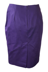 DSQUARED2 Purple Cotton Tailored Two Piece Skirt Suit (42)-DSquared2-The Freperie