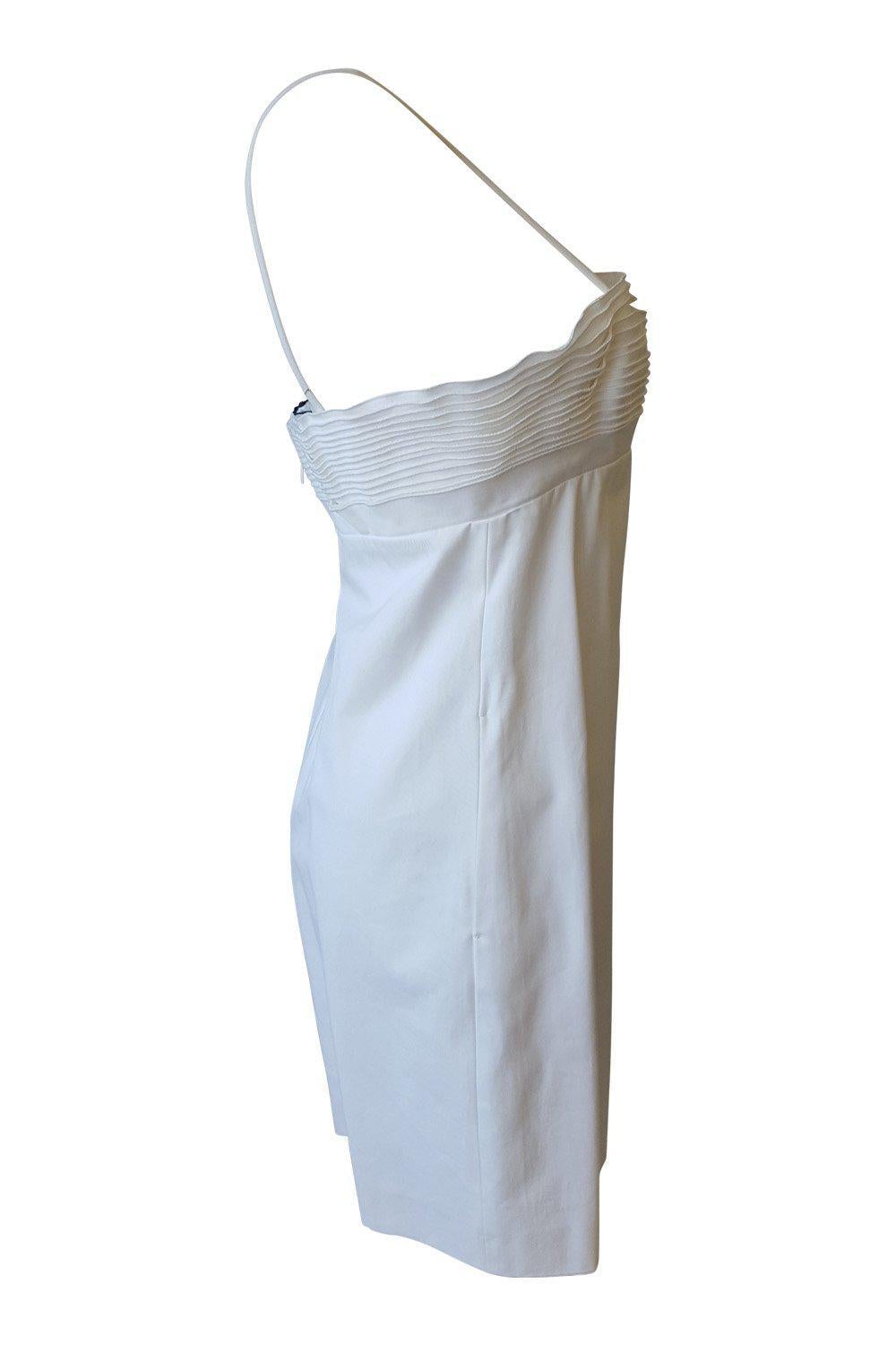 DSQUARED2 White Folded Bustier Corseted Mini Dress (UK 10)-DSquared2-The Freperie