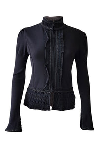 D EXTERIOR Black Wool Jacket (S)-D Exterior-The Freperie