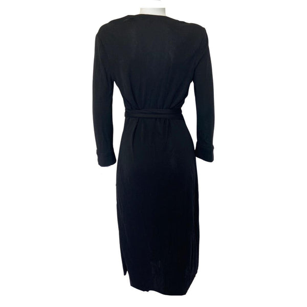 Diane Von Furstenberg Wrap around dress Black UK 10 | US 6 The Freperie Diane Von Furstenberg Wrap around dress Black UK 10 | US 6 The Freperie