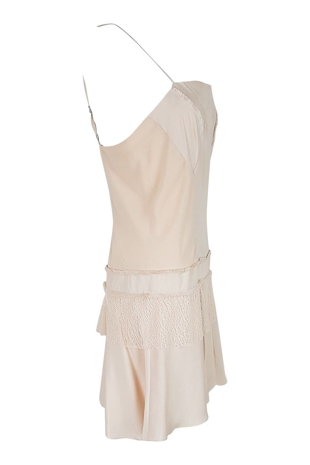EDUN Silk Lace Trim Cami Dress (M)-Edun-The Freperie