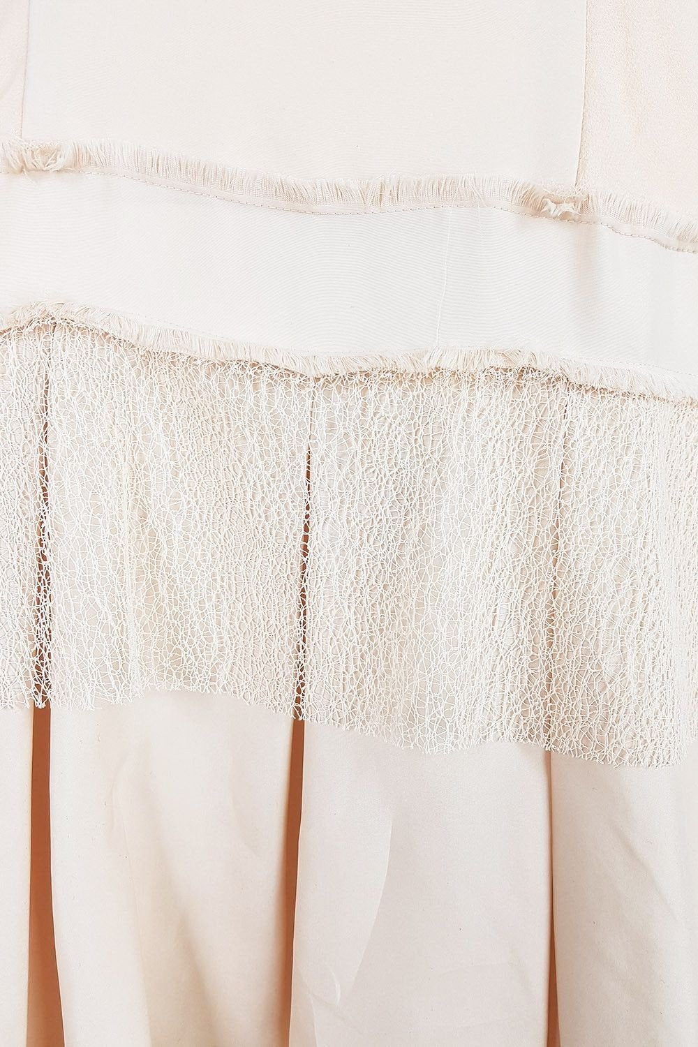 EDUN Silk Lace Trim Cami Dress (M)-Edun-The Freperie