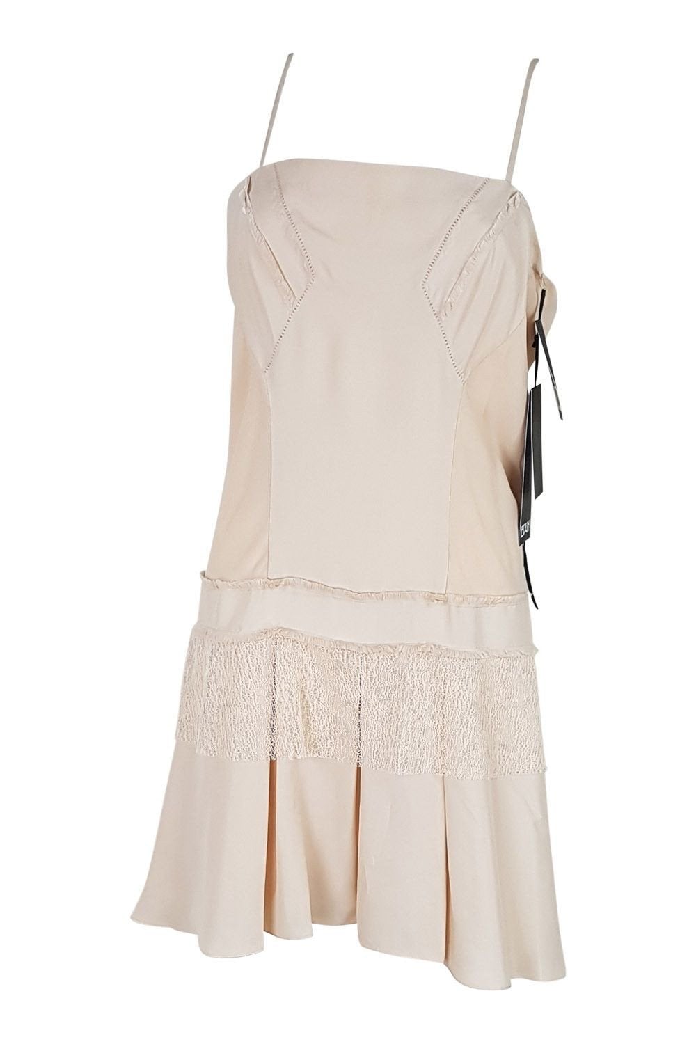 EDUN Silk Lace Trim Cami Dress (M)-Edun-The Freperie
