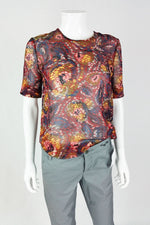 Load image into Gallery viewer, ELIZABETH &amp; JAMES Piper Printed Silk Mix Top (UK 10)-Elizabeth &amp; James-The Freperie
