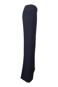 EMANUEL UNGARO Black Lightweight Straight Leg Trousers (36)-Emanuel Ungaro-The Freperie