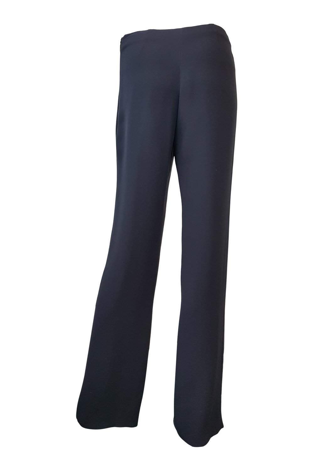 EMANUEL UNGARO Black Lightweight Straight Leg Trousers (36)-Emanuel Ungaro-The Freperie