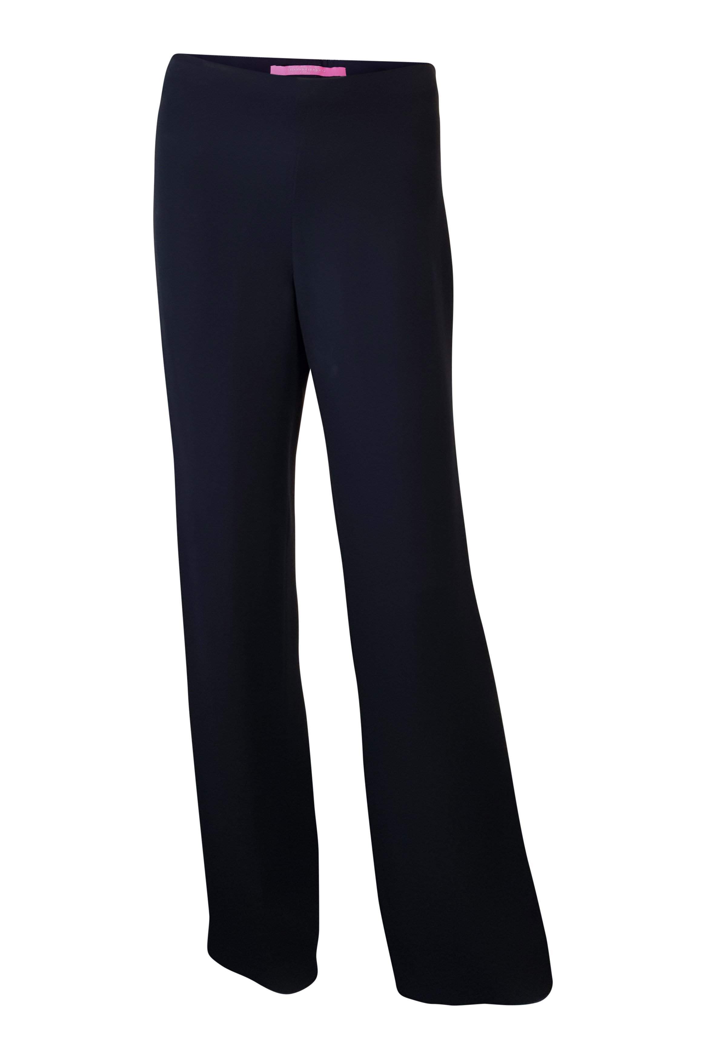 EMANUEL UNGARO Black Lightweight Straight Leg Trousers (36)-Emanuel Ungaro-The Freperie