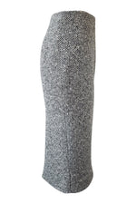 Load image into Gallery viewer, EMANUEL UNGARO Black And White Tweed Pencil Skirt (IT 34)-Emanuel Ungaro-The Freperie
