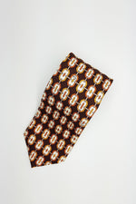 Load image into Gallery viewer, EMILIO PUCCI Geometric Print Silk Tie (59&quot;)-Emilio Pucci-The Freperie
