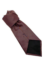 Load image into Gallery viewer, ERMENEGILDO ZEGNA Blue Orange Checked Silk Tie (61&quot;)-Ermenegildo Zegna-The Freperie
