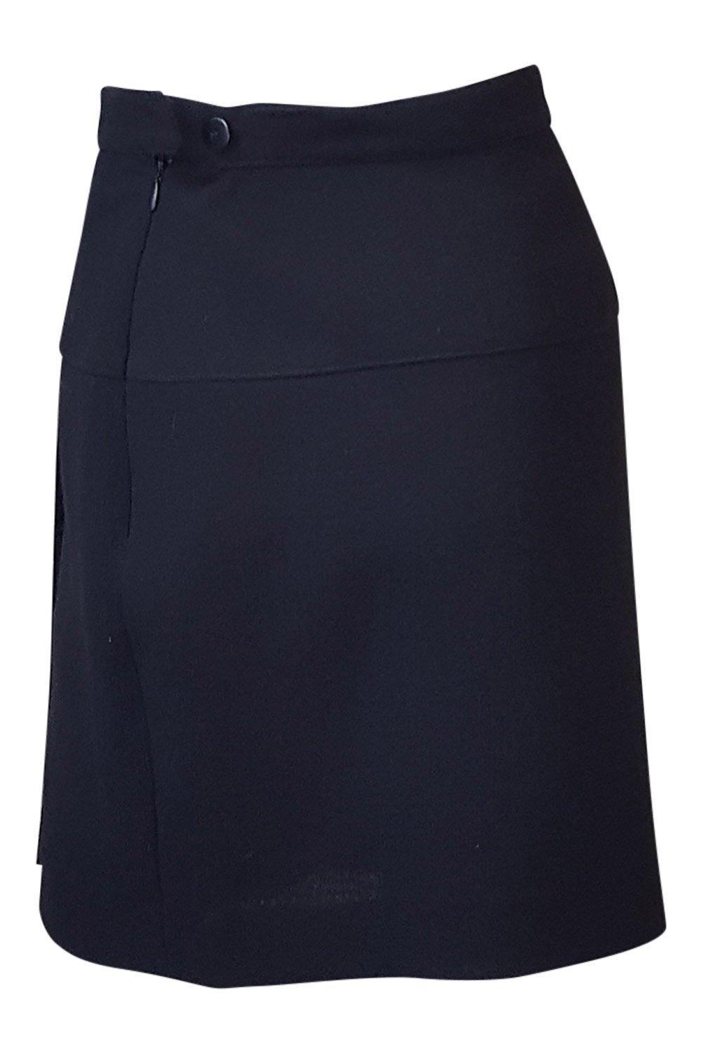 ESCADA Black 100% Wool Kilt Mini Skirt (34)-Escada-The Freperie