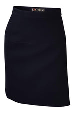 Load image into Gallery viewer, ESCADA Black 100% Wool Kilt Mini Skirt (34)-Escada-The Freperie
