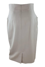 Load image into Gallery viewer, ESCADA Vintage 1980s Cream Pure New Wool Knee Length Pencil Skirt (36)-The Freperie
