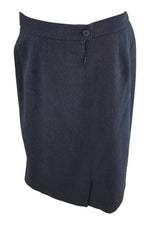 Load image into Gallery viewer, ESCADA Grey Wool Knee Length Pencil Skirt (40)-Escada-The Freperie
