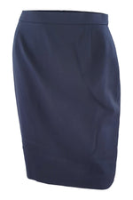 Load image into Gallery viewer, ESCADA Vintage Blue 100% Wool Pencil Skirt (38)-Escada-The Freperie
