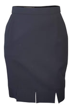 Load image into Gallery viewer, ESCADA Black Wool Mini Skirt (32)-Escada-The Freperie
