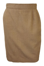 Load image into Gallery viewer, ET VOUS Brown Wool Vintage Mini Skirt (UK 6)-Et Vous-The Freperie
