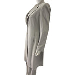Load image into Gallery viewer, Emporio Armani Stone/Grey Wool Trouser Suit UK 12 | US 8 | IT 44-The Freperie
