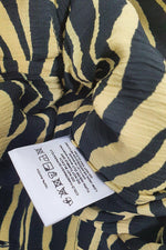 Load image into Gallery viewer, FAITHFULL THE BRAND Amaia Zebra Yellow Rafa Midi Dress (AU 8 | US 4 | UK 4)-The Freperie
