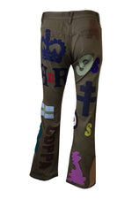 Load image into Gallery viewer, FAKE LONDON English Bull Terrier Patchwork Jeans (W26)-Fake London-The Freperie
