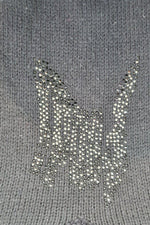 Load image into Gallery viewer, FENDI Black Wool Blend Medium Knit Fendi Encrusted Jumper (S)-Fendi-The Freperie
