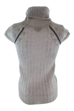 Load image into Gallery viewer, FENDI Grey Mohair and Leather Cap Sleeved Pullover (IT 40)-Fendi-The Freperie
