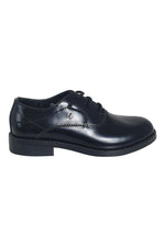 Load image into Gallery viewer, FENDI Kids Black Leather Lace Up Dress Shoes (26)-The Freperie
