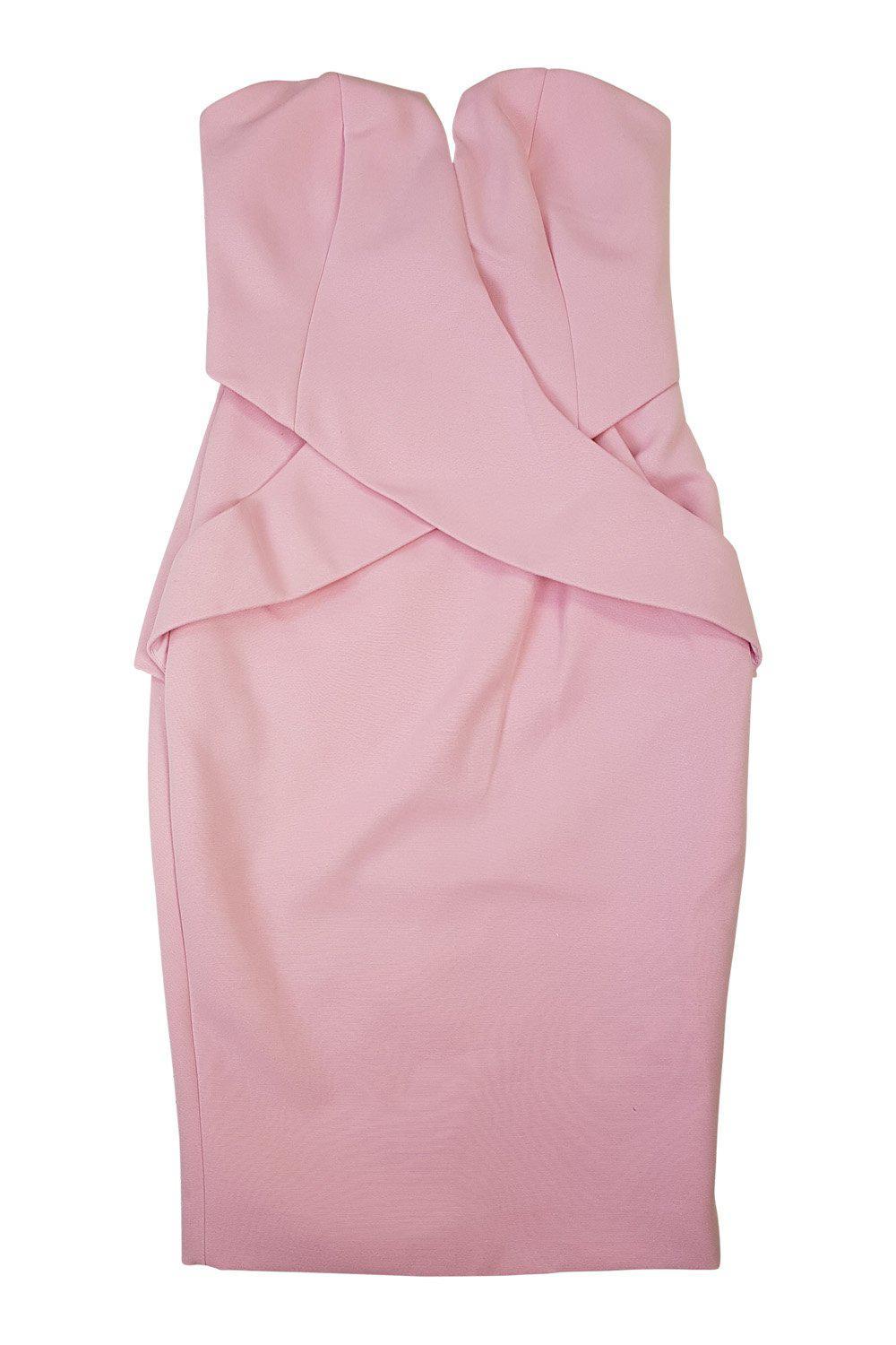 FINDERS KEEPERS Inbetween Days Candy Pink Bustier Dress (XS)-Finders Keepers-The Freperie