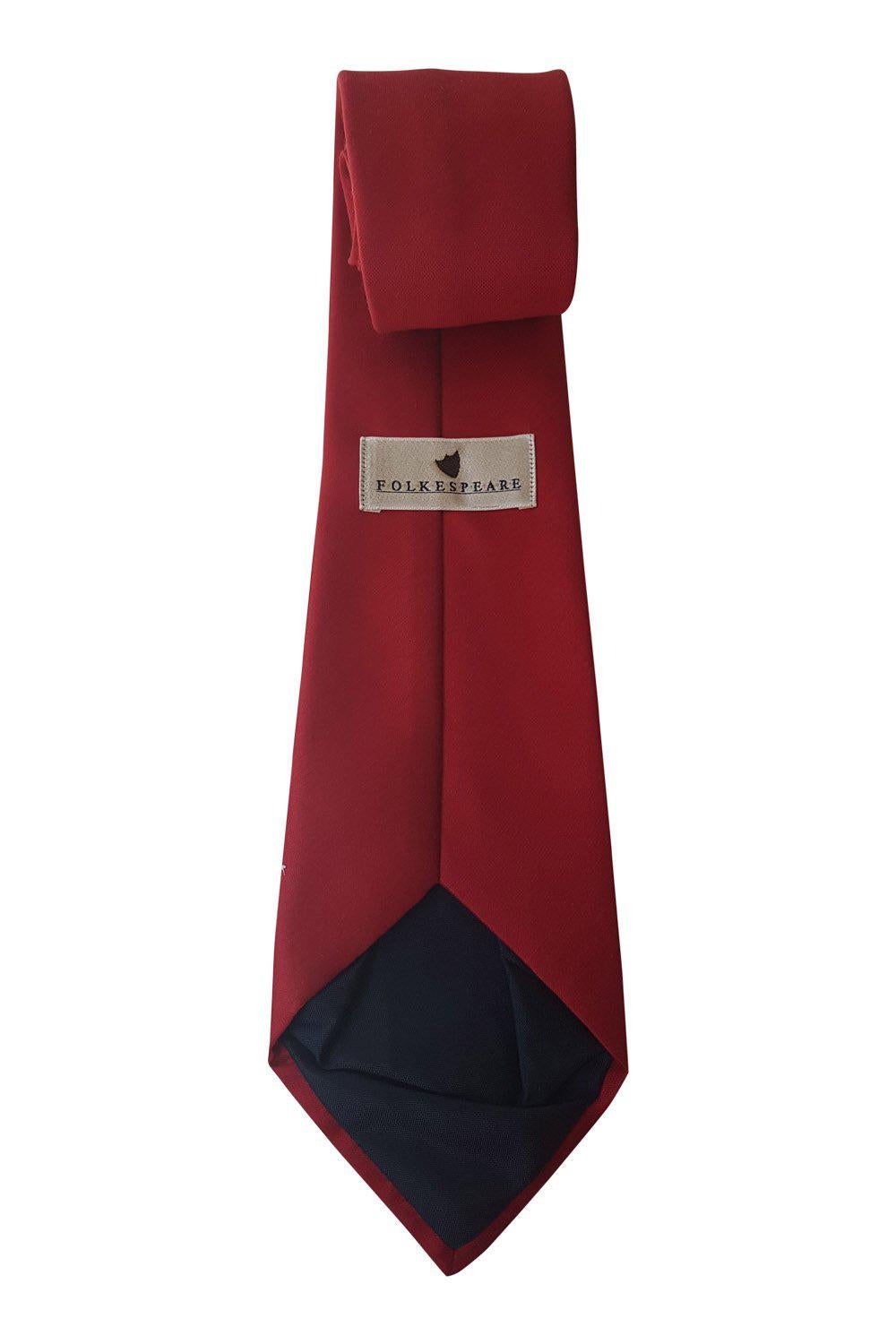 FOLKSPEARE Cherry Red Neck Tie (57)-The Freperie