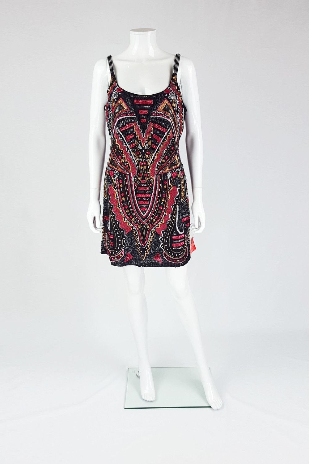 FOREVER UNIQUE Roxy Embellished Sequinned Dress UK 14 - The Freperie - 1